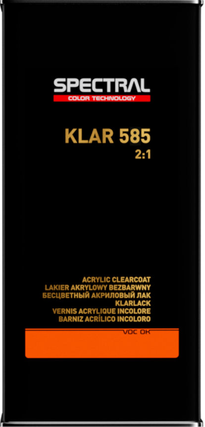 KLAR 585 - Barniz acrílico incoloro de dos componentes