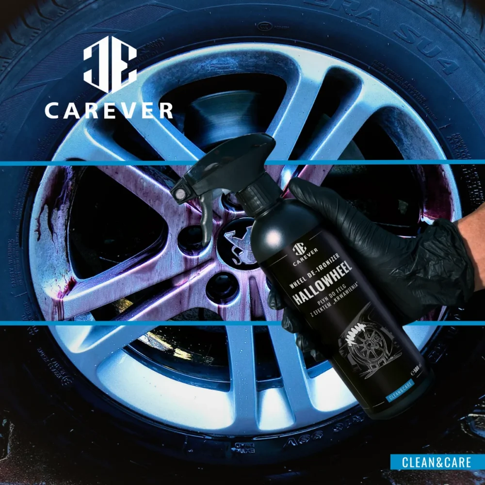 Car care - alloy rim deironising with the carever hallowheel