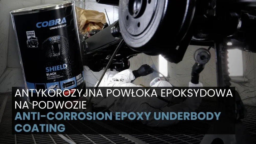 Aplikacja powłoki antykorozyjnej COBRA UNDERBODY SHIELD na podwoziu Mecedes G