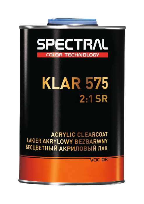 KLAR 575 - Двухкомпонентный бесцветный акриловый лак с увеличенной устойчивостью к царапинам Scratch Resistant (SR)