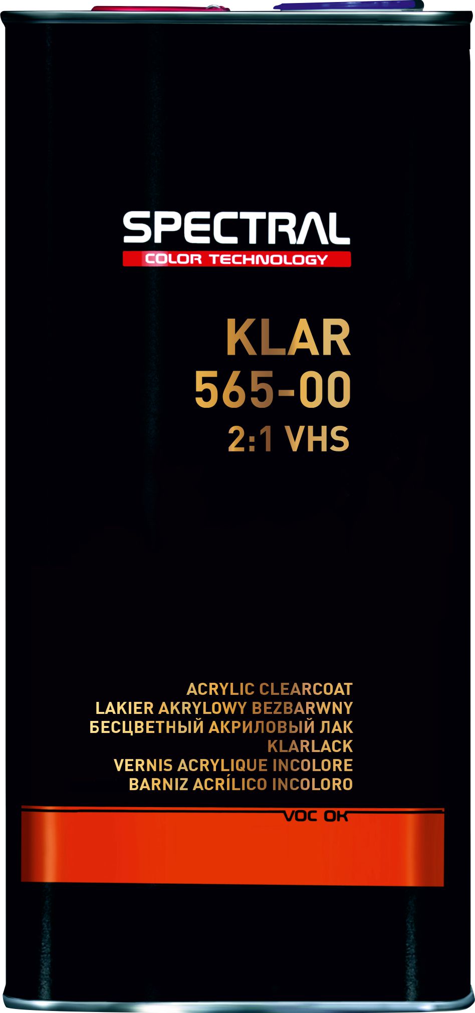 KLAR 565–00 - Dwuskładnikowy bezbarwny lakier akrylowy VHS