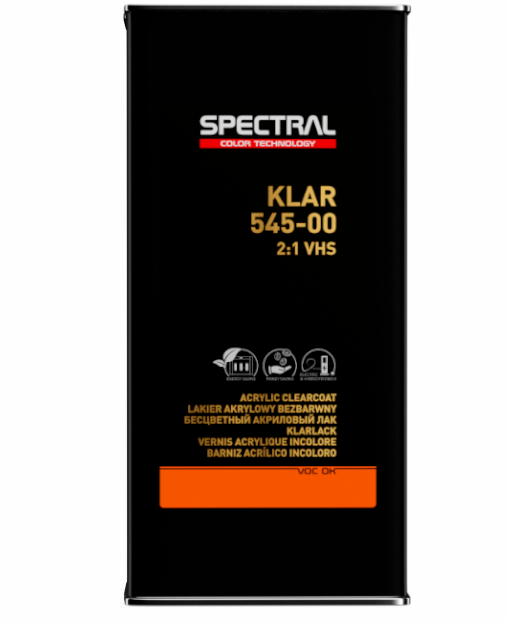 KLAR 545–00 - Dwuskładnikowy bezbarwny lakier akrylowy VHS