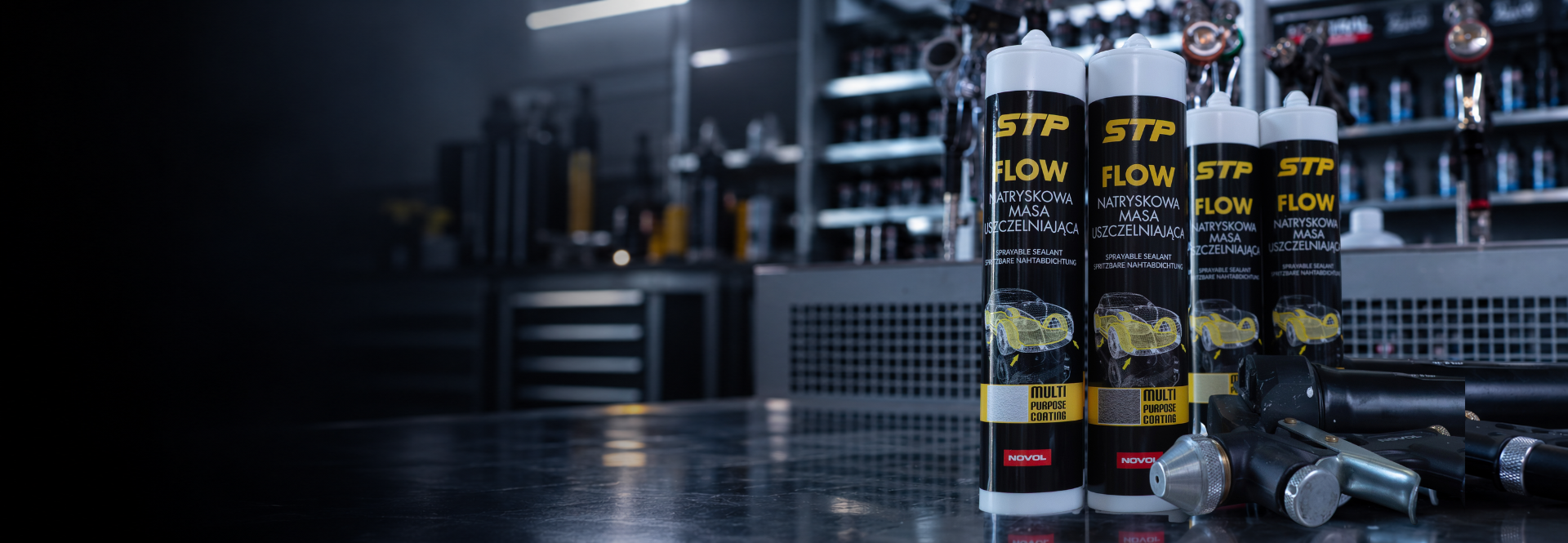 STP Flow Sealants in Automotive Workshop - Strona główna - STP