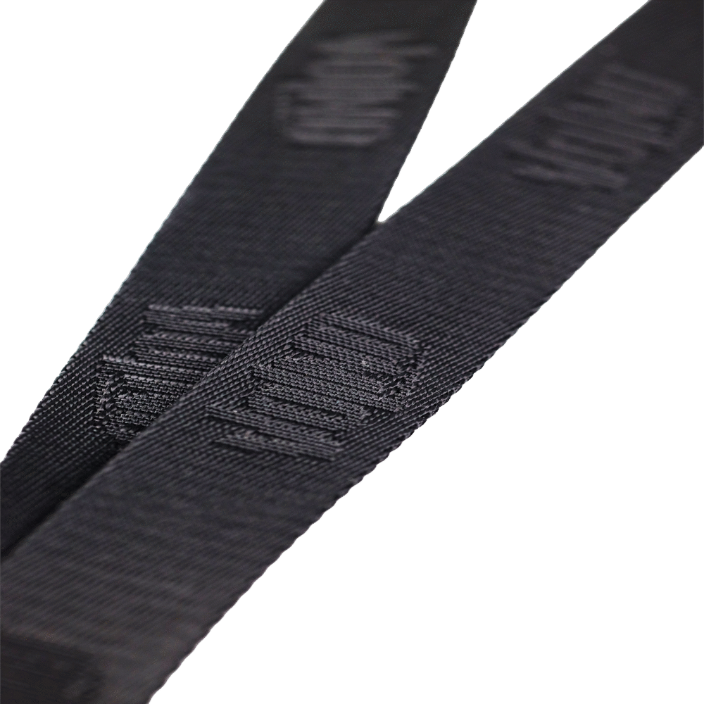 VOLNO MILO. Czarna smycz / lanyard. Akcesorium lifestyle do kluczy i pasów. - VOLNO