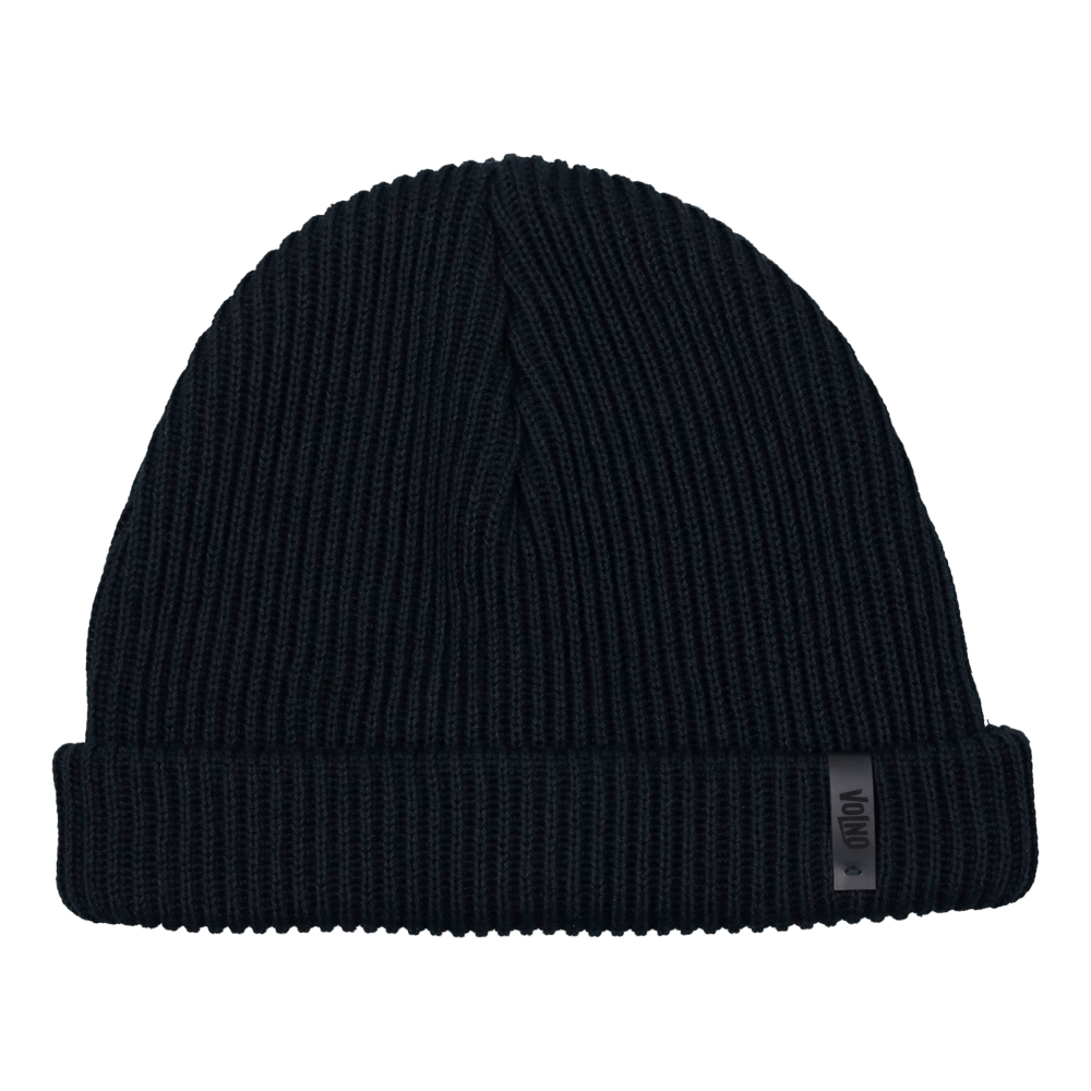 VOLNO LEON. Czarna czapka beanie. Streetwear turbo minimalist. - VOLNO