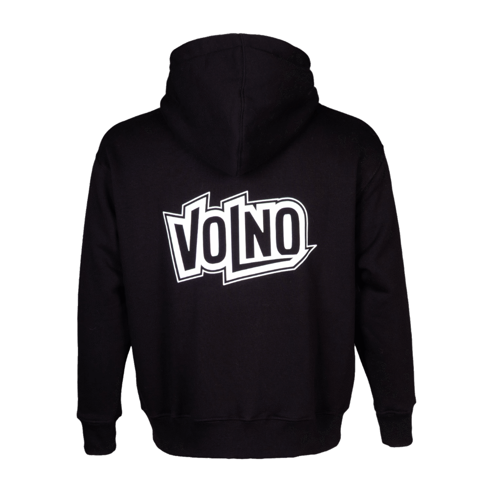 VOLNO ROBIN HOOD. Czarna bluza oversize. Streetwear w stylu pit lane. - VOLNO